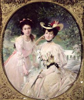 西奧博德 沙特朗 Madame Collas et sa fille 西奧博德 沙特朗 Madame Collas et sa fille